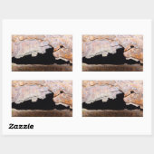 Sticker Rectangulaire Rouille texturée (Feuille)