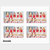 Sticker Rectangulaire Roulette russe Roulette rouge (Feuille)