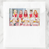 Sticker Rectangulaire Roulette russe Roulette rouge (Sac)