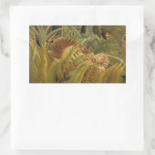 Sticker Rectangulaire Rousseau Jungle Tropical Tiger Art (Sac)