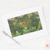 Sticker Rectangulaire Rousseau Tropical Jungle Lion Peinture (Enveloppe)