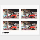 Sticker Rectangulaire Route66 Hackberry (Feuille)