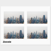 Sticker Rectangulaire Route Cheikh Zayed (Feuille)