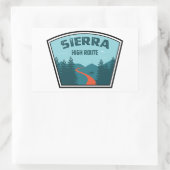 Sticker Rectangulaire Route de la Sierra (Sac)