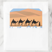 Sticker Rectangulaire Route de la soie (Sac)