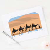 Sticker Rectangulaire Route de la soie (Enveloppe)