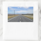 Sticker Rectangulaire Route longue (Sac)
