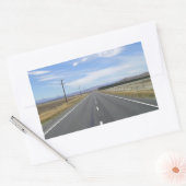 Sticker Rectangulaire Route longue (Enveloppe)