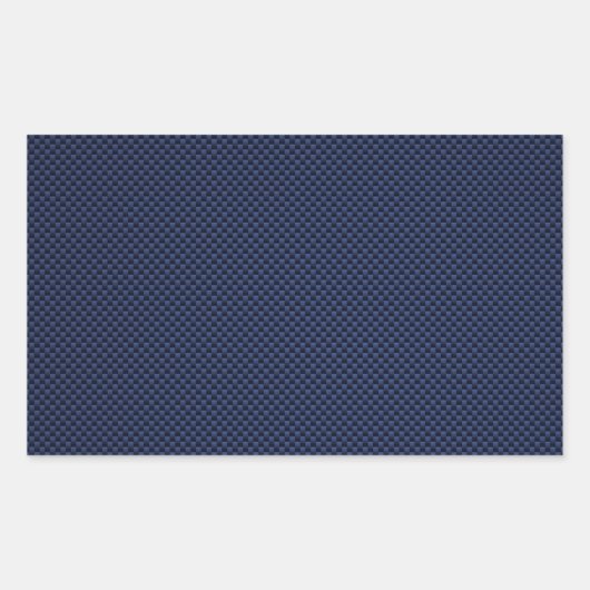 Sticker Rectangulaire Royal Blue Automotive Carbon Fiber Tressage d'impr (Devant)