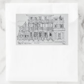 Sticker Rectangulaire Royal Street, quartier français | Nouvelle-Orléans (Sac)