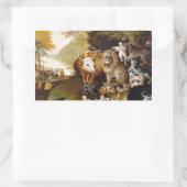 Sticker Rectangulaire Royaume pacifique Biche animal classique (Sac)