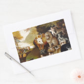 Sticker Rectangulaire Royaume pacifique Biche animal classique (Enveloppe)