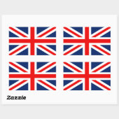 Sticker Rectangulaire Royaume-Uni (Feuille)