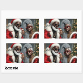 Sticker Rectangulaire Royauté des Fêtes (Feuille)