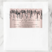 Sticker Rectangulaire RSVP Extension Maquillage Beauté Salon Dridal (Sac)