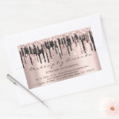 Sticker Rectangulaire RSVP Extension Maquillage Beauté Salon Dridal (Enveloppe)