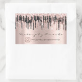 Sticker Rectangulaire RSVP Extension Maquillage Beauté Salon Drives Inst (Sac)