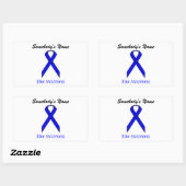 Sticker Rectangulaire Ruban Blue Standard par Kenneth Yoncich (Feuille)