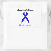 Sticker Rectangulaire Ruban Blue Standard par Kenneth Yoncich (Sac)