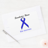 Sticker Rectangulaire Ruban Blue Standard par Kenneth Yoncich (Enveloppe)