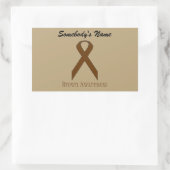 Sticker Rectangulaire Ruban Brown standard par Kenneth Yoncich (Sac)