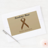 Sticker Rectangulaire Ruban Brown standard par Kenneth Yoncich (Enveloppe)