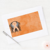 Sticker Rectangulaire Ruban de sensibilisation avec ailes (Enveloppe)