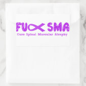 Sticker Rectangulaire Ruban de sensibilisation Fu SMA violet (Sac)
