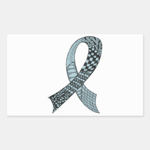 Sticker Rectangulaire Ruban de sensibilisation Tout mélange de couleurs