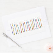 Sticker Rectangulaire Ruban d'Oboes (Enveloppe)