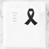 Sticker Rectangulaire Ruban Noir (Sac)