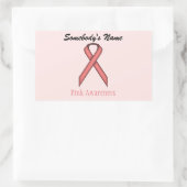 Sticker Rectangulaire Ruban rose standard par Kenneth Yoncich (Sac)