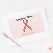 Sticker Rectangulaire Ruban rose standard par Kenneth Yoncich (Enveloppe)
