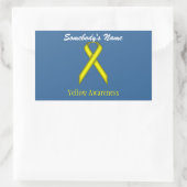 Sticker Rectangulaire Ruban standard jaune (Sac)