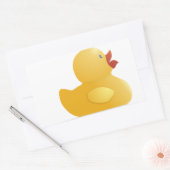 Sticker Rectangulaire Rubberduck jaune (Enveloppe)