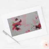 Sticker Rectangulaire Rubis, rose et citron vert abstrait (Enveloppe)