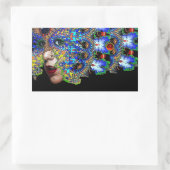 Sticker Rectangulaire Rubis rouge EPHÉMERAL (Sac)