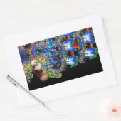 Sticker Rectangulaire Rubis rouge EPHÉMERAL (Enveloppe)