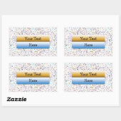 Sticker Rectangulaire Rubrique de lettre (Feuille)