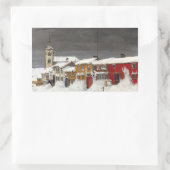 Sticker Rectangulaire Rue de Røros en hiver (1903) (Sac)