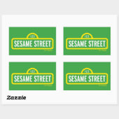 Sticker Rectangulaire Rue Sésame | Logo couleur complète (Feuille)