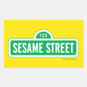 Sticker Rectangulaire Rue Sésame | Logo vert (Devant)
