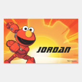 Sticker Rectangulaire Rue Sésame | Mécaniciens Elmo (Devant)