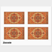 STICKER RECTANGULAIRE RUG PERSIEN CLASSIQUE (Feuille)