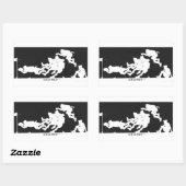 STICKER RECTANGULAIRE RUGBY (Feuille)