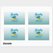 Sticker Rectangulaire Rugby Chick #3 (Feuille)