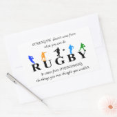 Sticker Rectangulaire Rugby Inspirational (Enveloppe)