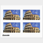 Sticker Rectangulaire Ruines célèbres du Colisée | Rome Italie (Feuille)