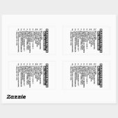 Sticker Rectangulaire Rules for dating my daughter (Feuille)