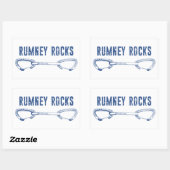 Sticker Rectangulaire Rumney Rocks Escalade (Feuille)
